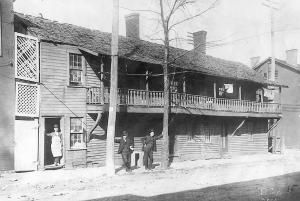 Tod Barracks before its demolition in 1911 — Benjamin Wallick was posted here during his 100 days of service in 1864