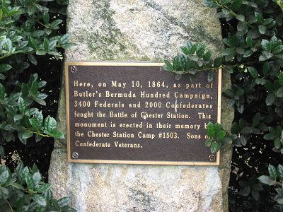 Chester Station battlefield today — the area where the 67th Ohio fought is now surrounded by development