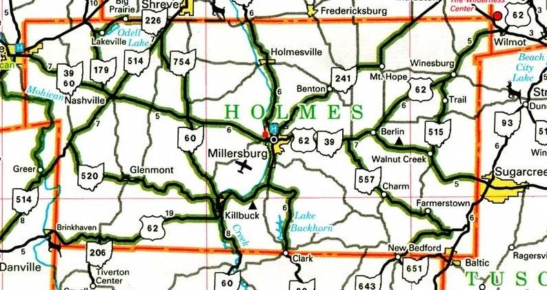 Holmes County, Ohio — home of Henry M. Wallick and four other Wallick soldiers who served in the Civil War