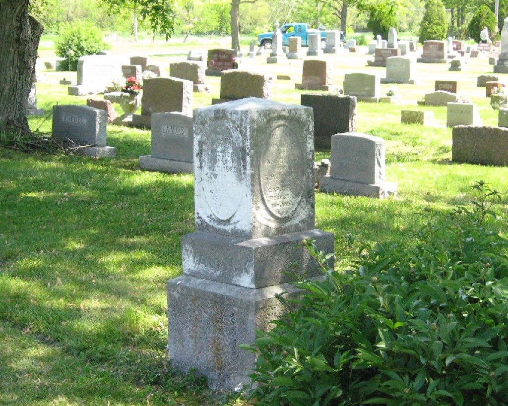 Capt. William Wallick's grave, Reyburn Cemetery, Peru, Indiana